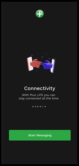 +LiFE app on a smartphone screen, emphasizing offline connection capabilities.